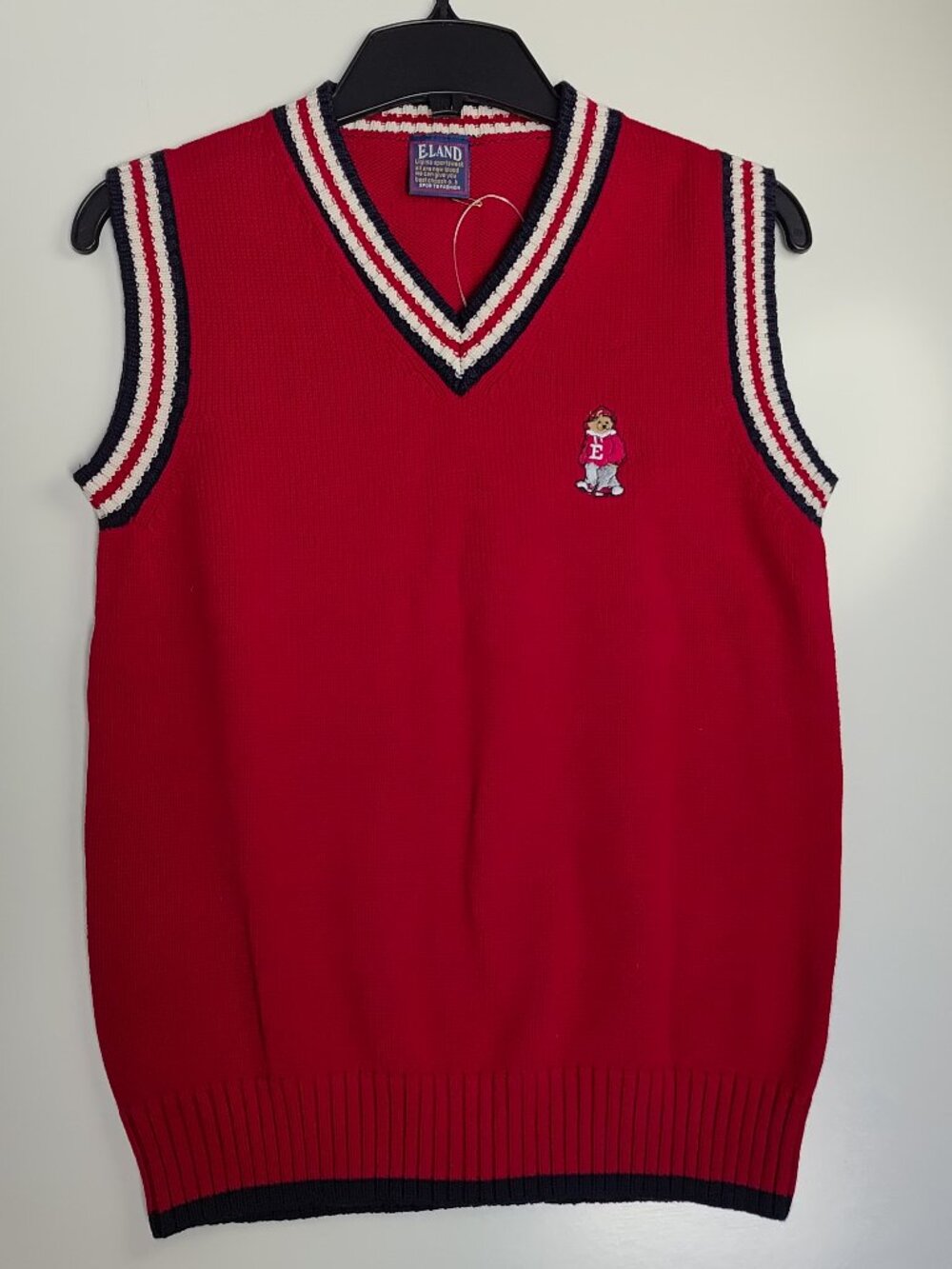 Cotton Sweater Vest for youth size approximation XS Preppy Look